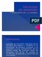 Psicología de Transporte Manheim