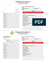 Patient Personal Data Form