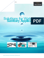 Solutions For Water & Sanitary Applications: Trelleborg Se Aling Solutions