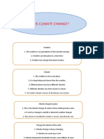 What Is Climate Change?