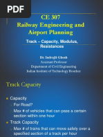 CE 307 Railway Engineering and Airport Planning: Track - Capacity, Modulus, Resistances