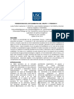 Informe N°1 - Ley Periodica Elemtos Del Grupo 1 - Priodo 3