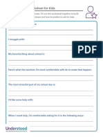 SelfAwareness Worksheet For Kids PDF