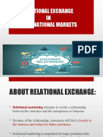 Relational Exchange IN International Markets