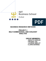 Business Research Methods Project-1 Multi-Dimensional and Conjoint Analysis