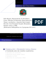 Correlación y RLS Beamer 2020 Lfgrajalesh RegMethods PDF