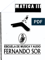 Gramática III - Fernando Sor