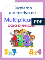 Cuaderno interactivo de multiplicación preescolar