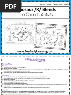 DinosaurRBlendsArticulationSpeechActivity
