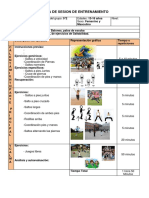 Ficha de Sesión de Entrenamiento PDF