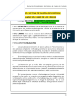 El Manual de Cadena de Custodia y El Lugar de Los Hechos PDF