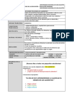 Sesion de Aprendizaje Modalidad A Distancia Origen de Los Alimentos