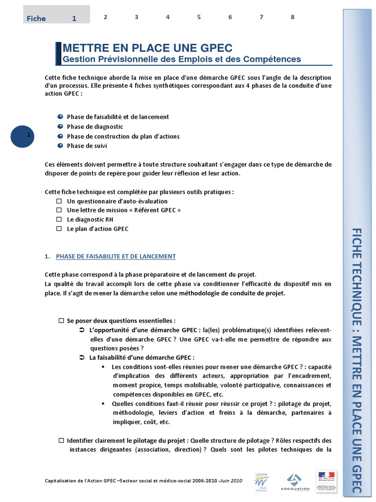 Mise en place d'une démarche GPEC | PDF | Gestion des ressources ...