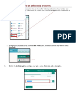 Microsoft Forms-Step by Step Instructions