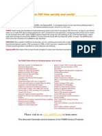 PDF creation tips