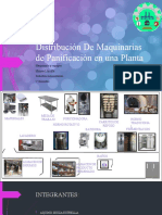 Distribución de Maquinarias de Panificación en Una Planta