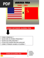 - GUERRA FRIA - MUNDO BIPOLAR - VELHA ORDEM MUNDIAL