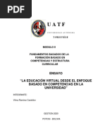 Ensayo Educacion Superior Basado en Competencias