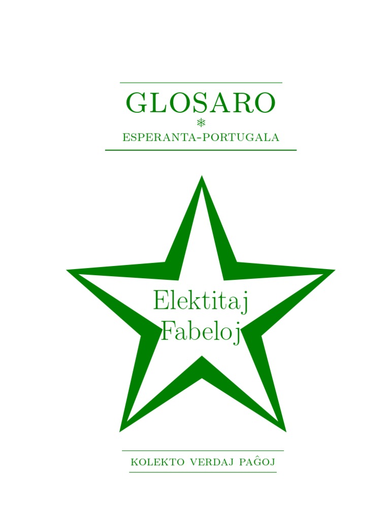 Glosaro Elektitaj Fabeloj Naturaleza