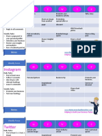 Weekly social media planning calendar