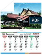 Kalender Meja Rumah Adat 2020 - 09