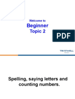 Beginner 2019 Topic 02 - Letters and Numbers (L)