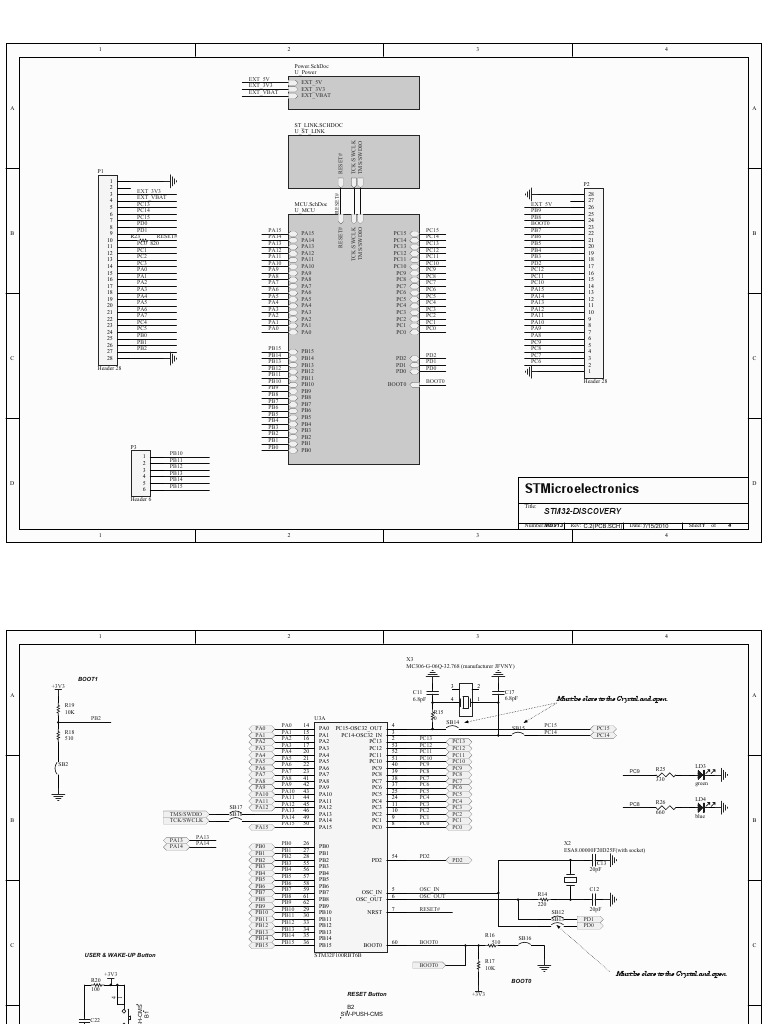 STM32 Discovery Board Schematic | PDF