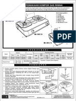 Petunjuk Pemakaian: Gas Grill Rgb-602Sv