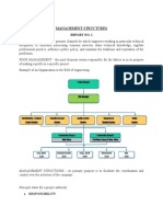 Management Structures: Organization