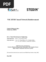 VSC-HVDC Based Network Reinforcement: Tamiru Woldeyesus Shire Student No: 1386042