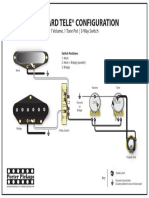 Standard Tele® Configuration: 1 Volume, 1 Tone Pot - 3-Way Switch