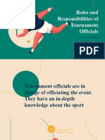 Roles and Responsibilities of Tournament Officials