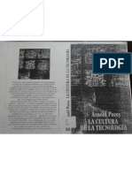 Arnold Pacey. La Cultura de La Tecnología (Cap. 1)