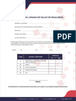 Declaracion de Salud Jurada PDF