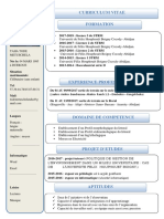 Curriculum Vitae: Née Le: 04 MARS 1995