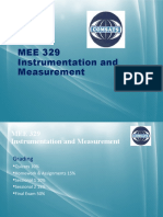 Instrumentation & Measurements Lecture 3