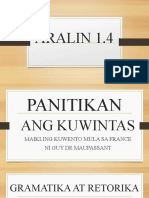 Aralin 1.4 - Ang Kuwintas