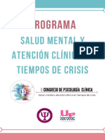 Programa II Congreso de Psicología Clínica