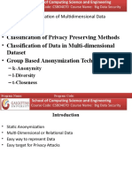 Anonymization of Multidimensional Data