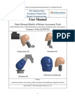 User Manual: Finite Element Models of Helmet Assessment Tools Version 1.0 For LS-DYNA