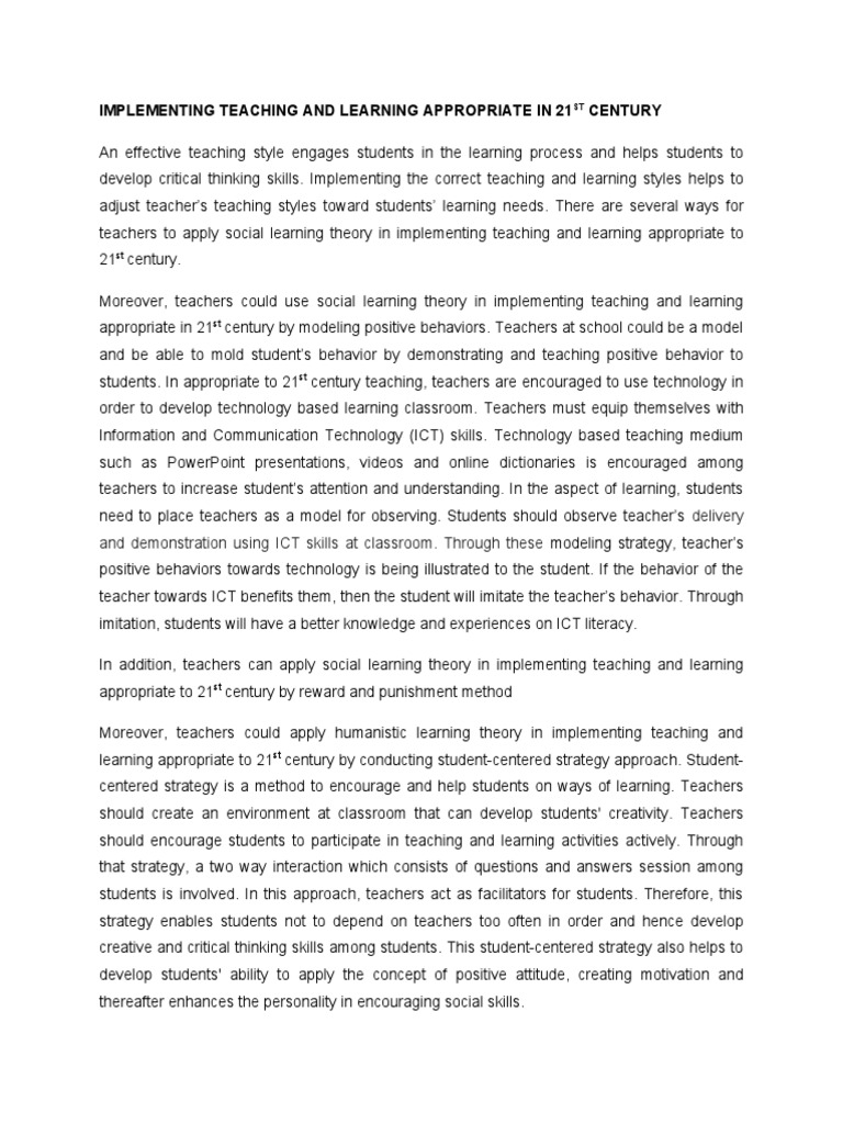 APPLYING SOCIAL LEARNING THEORY IN THE CLASSROOM visual data 6