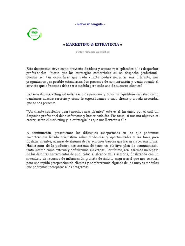 Marketing y Estrategia | PDF | Marketing | Comunicación