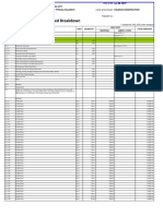 BILL OF QUANTITIES - Detailed Breakdown: Item Description Unit Quantity Unit Cost Total Amount Material Labor + Cons