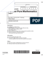 Further Pure Mathematics: T T T T T T T T T