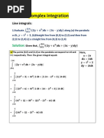 Complex Integration: Line Integrals