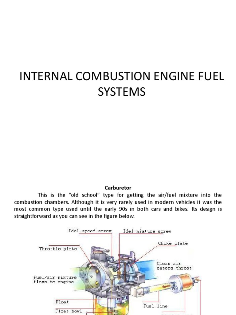 Fuel Systems PDF PDF Fuel Injection Carburetor