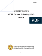 Guidelines For AICTE Doctoral Fellowship (ADF) 2020-21: Annexure-1