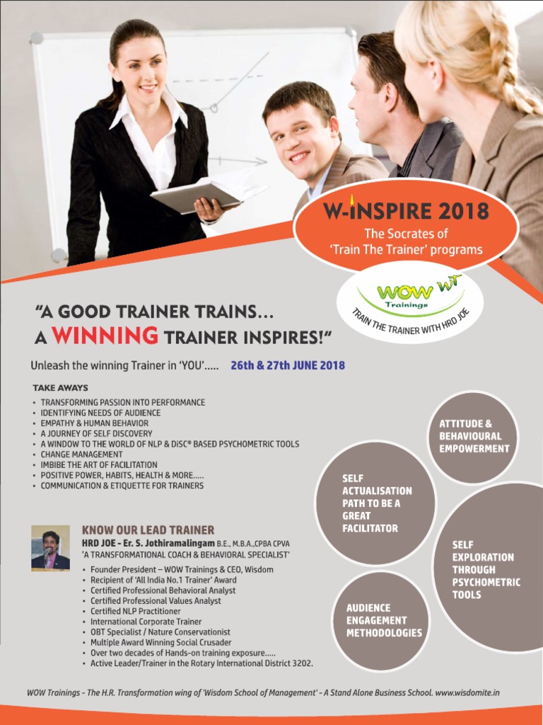 Train The Trainer - Flyer PDF | PDF