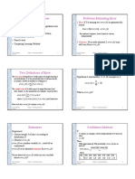 Evaluating Hypotheses Problems Estimating Error: (H) Is Optimistically H Error H Error E Bias