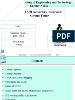 D/A and A/D Converters Integrated Circuit Timer: Unit: 5